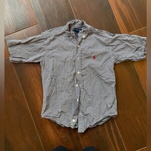 Navy & white short sleeve Polo